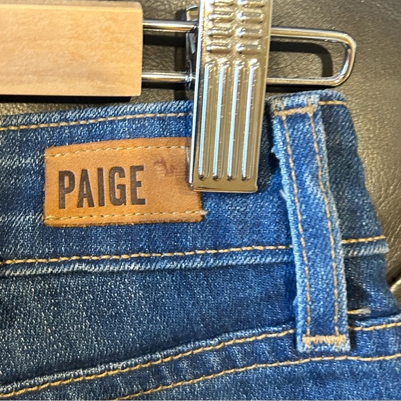 Paige distressed blue jeans low rise 26 - Picture 3 of 4